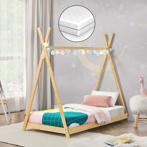 Kinderbed Vimpeli met matras Bamboe in verschillende maten [en.casa] - premiumXL
