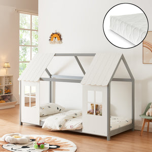 Halfopen kinderbed Tostedt met matras [en.casa] - premiumXL