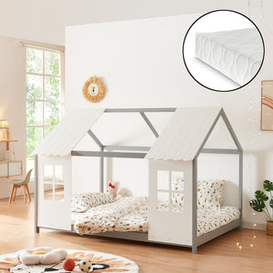 Halfopen kinderbed Tostedt met matras [en.casa] - premiumXL