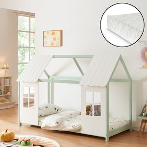 Halfopen kinderbed Tostedt met matras [en.casa] - premiumXL