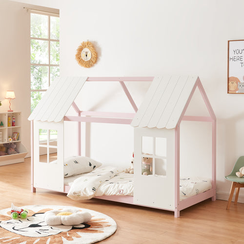 Halfopen kinderbed Tostedt div. maten en kleuren [en.casa] - premiumXL