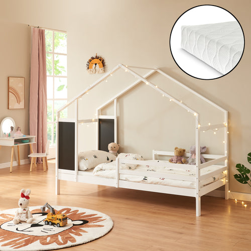 Kinderbed Lorenskog huisbed met matras 200x90 cm [en.casa]