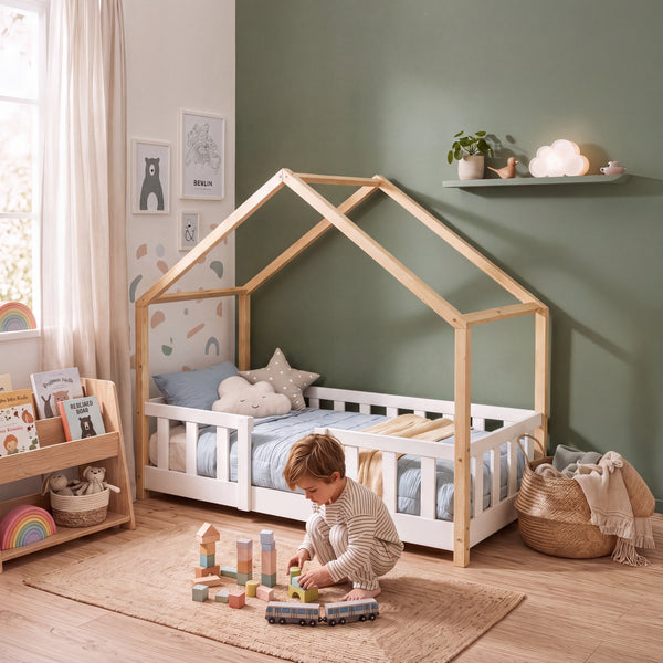 Kinderbed Treviolo huisbed [en.casa]