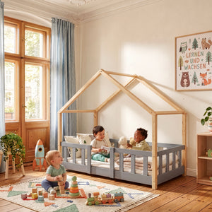 Kinderbed Treviolo huisbed [en.casa]