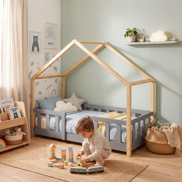 Kinderbed Treviolo huisbed [en.casa]