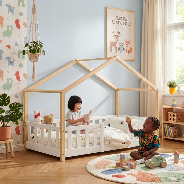 Kinderbed Treviolo huisbed [en.casa]