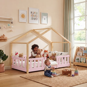 Kinderbed Treviolo huisbed [en.casa]