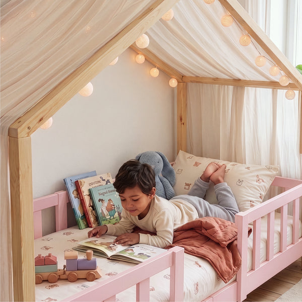 Kinderbed Treviolo huisbed [en.casa]