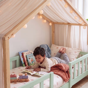 Kinderbed Treviolo huisbed [en.casa]