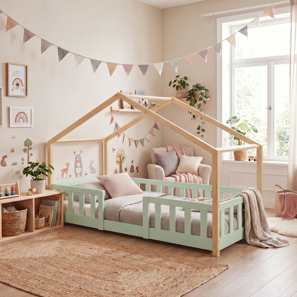 Kinderbed Treviolo huisbed [en.casa]