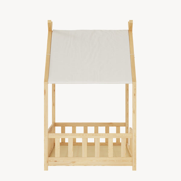 Huisbed Rila in Montessori-stijl met valbeveiliging 90x200 cm [en.casa]