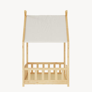 Huisbed Rila in Montessori-stijl met matras en valbeveiliging 90x200 cm [en.casa]