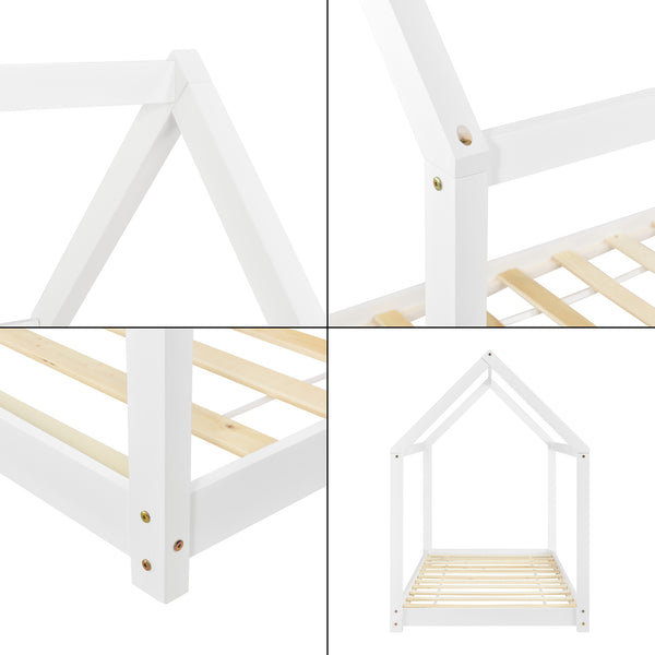 Kinderbed Netstal houten bed huisbed - verschillende kleuren en maten