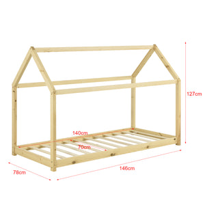 Kinderbed Netstal houten bed huisbed - verschillende kleuren en maten