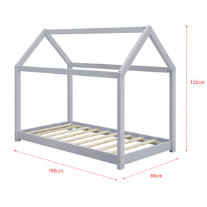 Kinderbed Netstal houten bed grenen huisbed - verschillende maten en kleuren