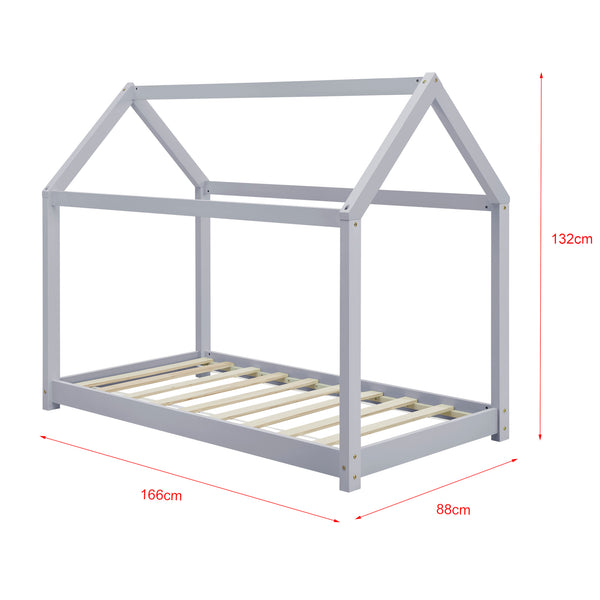Kinderbed Netstal houten bed grenen huisbed - verschillende maten en kleuren