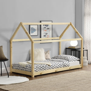 Kinderbed Netstal houten bed huisbed - verschillende kleuren en maten