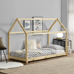 Kinderbed Netstal houten bed huisbed - verschillende kleuren en maten