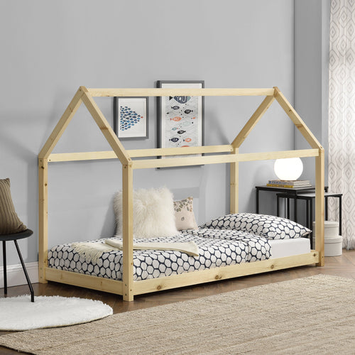 Kinderbed Netstal houten bed huisbed - verschillende kleuren en maten