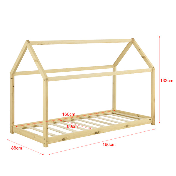 Kinderbed Netstal houten bed huisbed - verschillende kleuren en maten