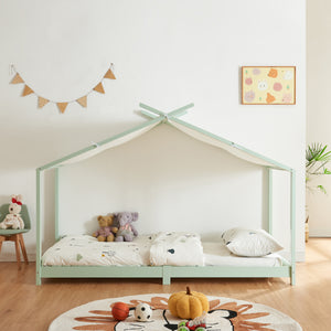 Kinderbed Brome huisbed 90x200 cm [en.casa]