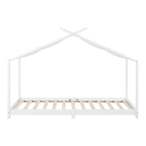 Kinderbed Brome huisbed met matras 90x200 cm [en.casa]