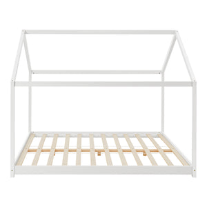 [en.casa] Kinderbed Cerro huisbed met lattenbodem wit - 4 varianten