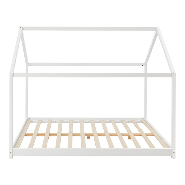 [en.casa] Kinderbed Cerro huisbed met lattenbodem wit - 4 varianten