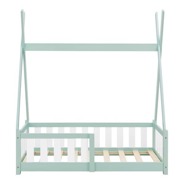 [en.casa] Kinderbed Tipi grenen met uitvalbeveiliging 70x140 cm - 4 varianten
