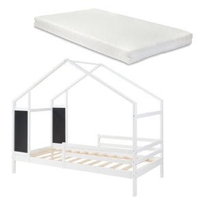 Kinderbed Lorenskog huisbed met matras 200x90 cm [en.casa]