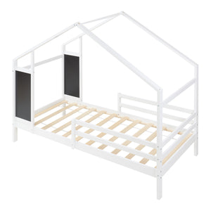Kinderbed Lorenskog huisbed met matras 200x90 cm [en.casa]