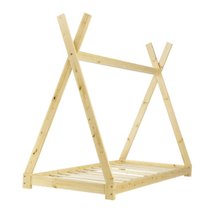 Juniorbed - Tipi met bedbodem en matras 90x200cm - verschillende kleuren
