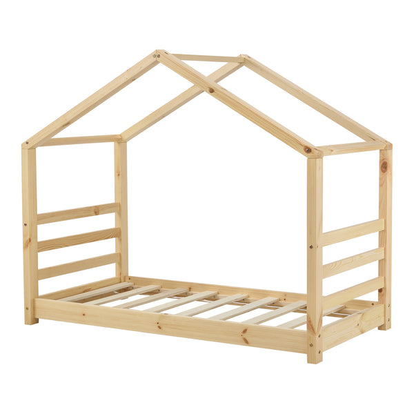 Kinderbed grenen huisbed incl. matras - verschillende maten en kleuren