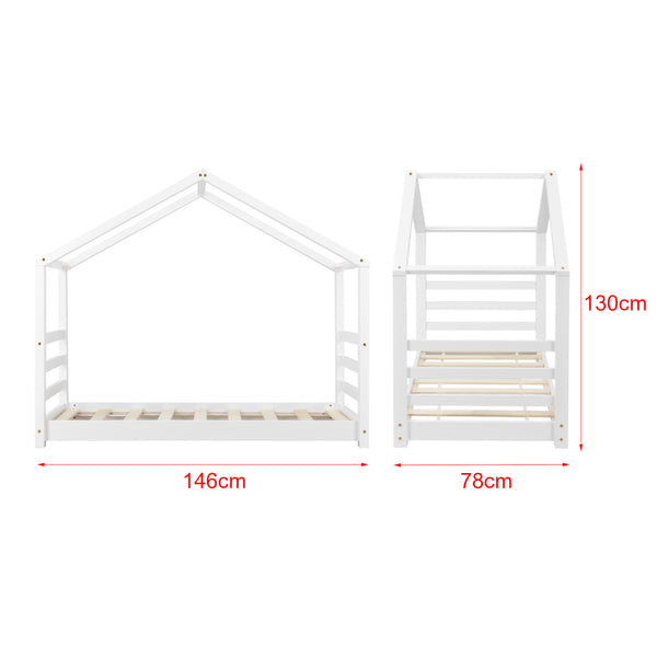 Kinderbed grenen huisbed incl. matras - verschillende maten en kleuren