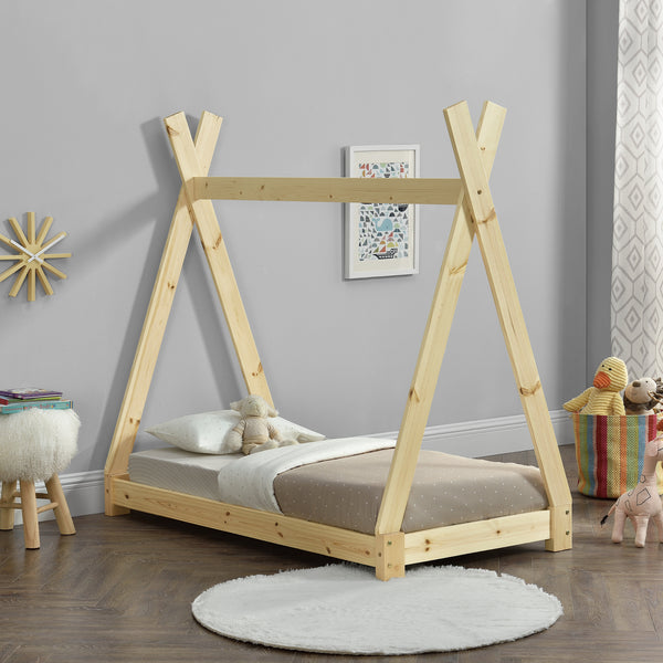 Kinderbed Onejda Tipi grenen met bedbodem - 6 varianten