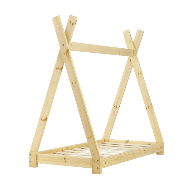 Kinderbed Onejda Tipi grenen met bedbodem - 6 varianten