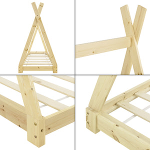 Kinderbed Onejda Tipi grenen met bedbodem - 6 varianten