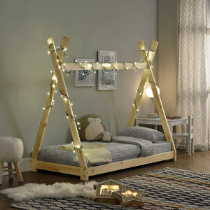 Kinderbed Onejda Tipi grenen met bedbodem - 6 varianten