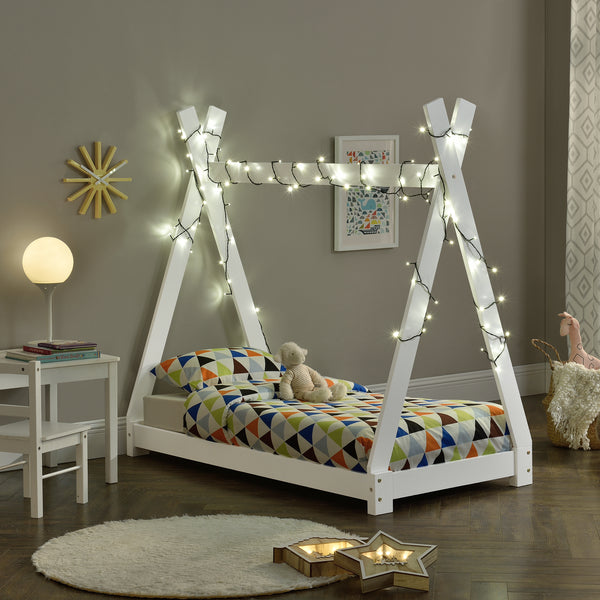 Kinderbed Onejda Tipi grenen met bedbodem - 6 varianten