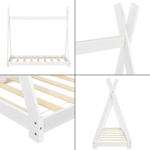 Kinderbed Onejda Tipi grenen met bedbodem - 6 varianten