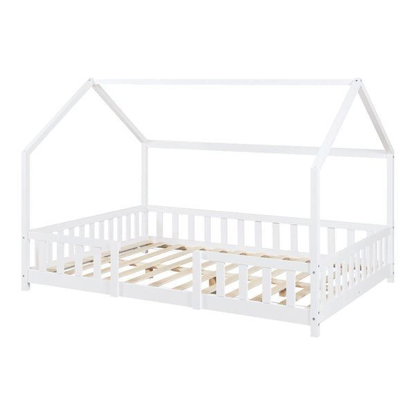 Kinderbed Sisimiut met uitvalbeveiliging en bedbodem [en.casa]