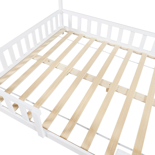 Kinderbed Sisimiut met uitvalbeveiliging en bedbodem [en.casa]