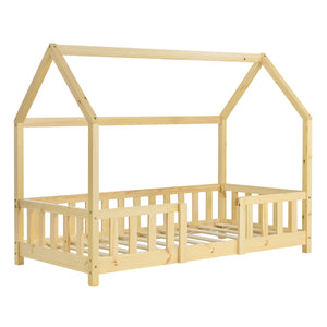 Kinderbed Sisimiut met uitvalbeveiliging en bedbodem [en.casa]