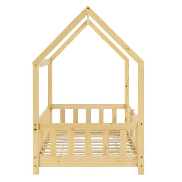 Kinderbed Sisimiut met uitvalbeveiliging en bedbodem [en.casa]