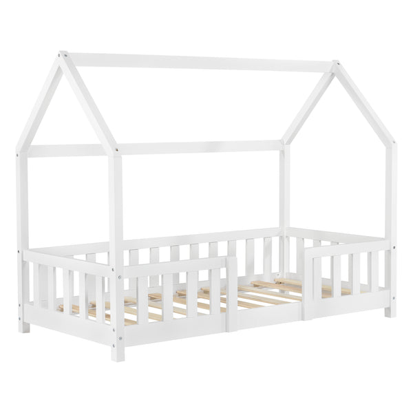 Kinderbed Sisimiut met uitvalbeveiliging en bedbodem [en.casa]