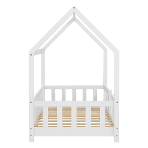 Kinderbed Sisimiut met uitvalbeveiliging en bedbodem [en.casa]