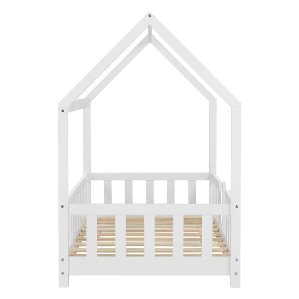 Kinderbed Sisimiut met uitvalbeveiliging en bedbodem [en.casa]
