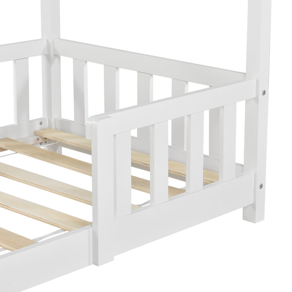 Kinderbed Sisimiut met uitvalbeveiliging en bedbodem [en.casa]