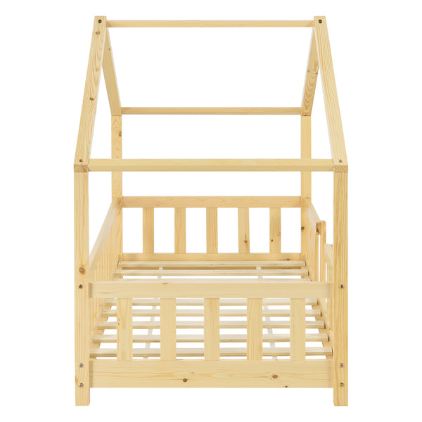 Kinderbed Treviolo met uitvalbeveiliging en bedbodem [en.casa]