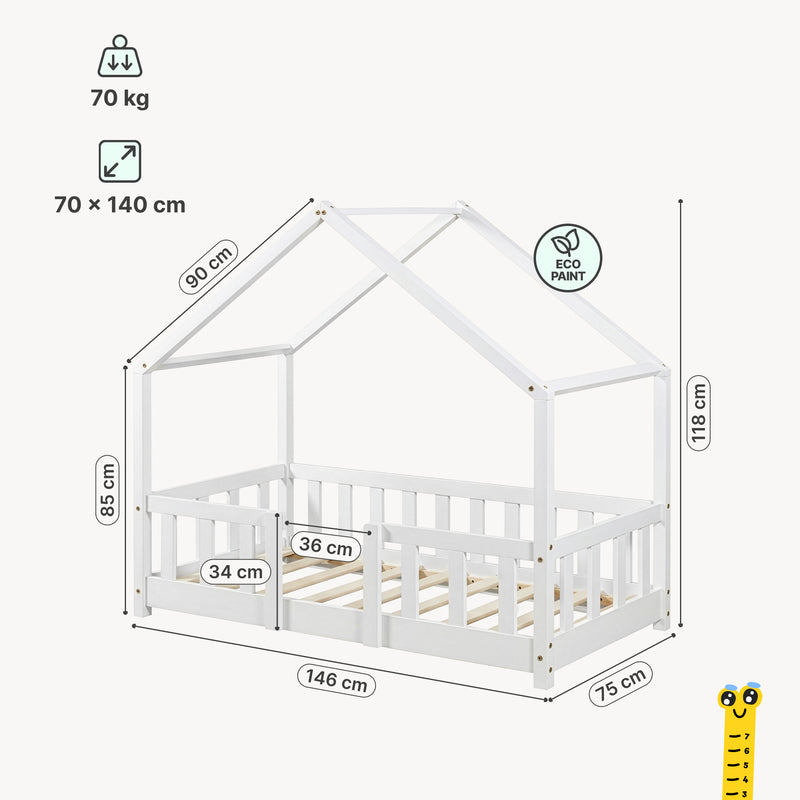 Maatschets Kinderbed Treviolo huisbed [en.casa]